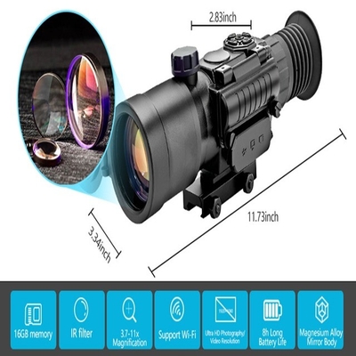 55mm Επανάσταση ματιών KDS1W 3.7X-11X Ψηφιακή νυχτερινή όραση για κυνήγι IP65