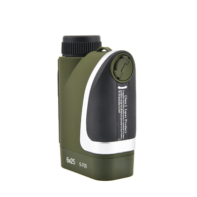 Τελευταία 6x25 Laser Rangefinder 5-700m Μακρυά αποστάσεις για κυνήγι 210g 7° γωνία θέασης