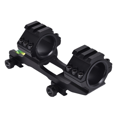 Πεδίο εφαρμογής Mount Matte Black Finish Dual Rings Δείκτης επιπέδου και γωνίας φυσαλίδας για 21mm
