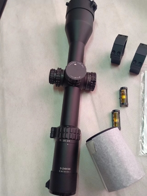1200G Υλικό σωλήνα αλουμινίου αεροσκάφους 3-24x56 Σκοπός κυνηγιού με οπτικό φακό FFP ED