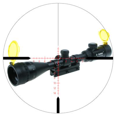 KH 4-12x42 AOE Scope με 3,5-10,5mm Exit Pupil και RGB M-Dot Illuminations Sights