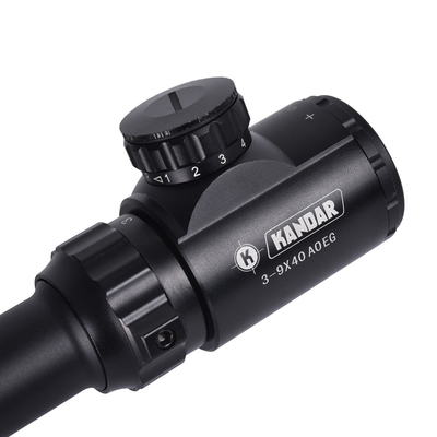 Εξωτερική λήψη 3-9x40 Πεδίο με φωτισμένη όραση RGB και φακό 40mm