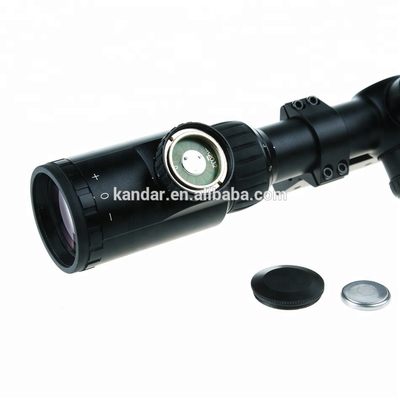 Υψηλής ευκρίνειας 4-12X AOE Zoom Κόκκινο φωτισμένο οπτικό οπτικό πεδίο 6.1°-1.9° Φάλος θέσης 100 μέτρα