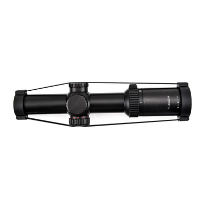 1-4x24 φωτισμένο τακτικό 30mm Tube Glass Reticle Scope με μέγιστη ισχύ 0