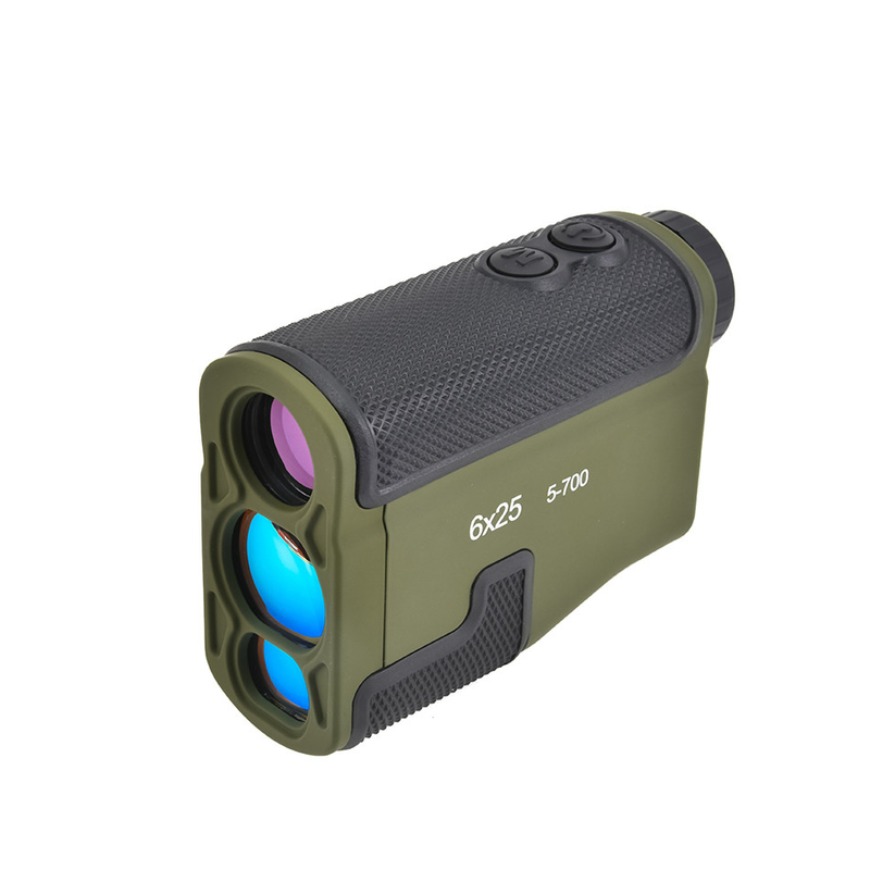 6x25 Laser Rangefinder για το κυνήγι του γκολφ ακρίβεια /-1m 5-700m απόσταση μέτρο αδιάβροχο