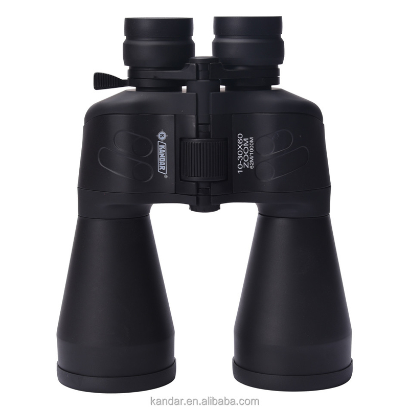 10-30x60 Βινόκλα Porro BK7 με αναδιπλωμένα μάτια και πλήρη πολλαπλή επικάλυψη σε μαύρο
