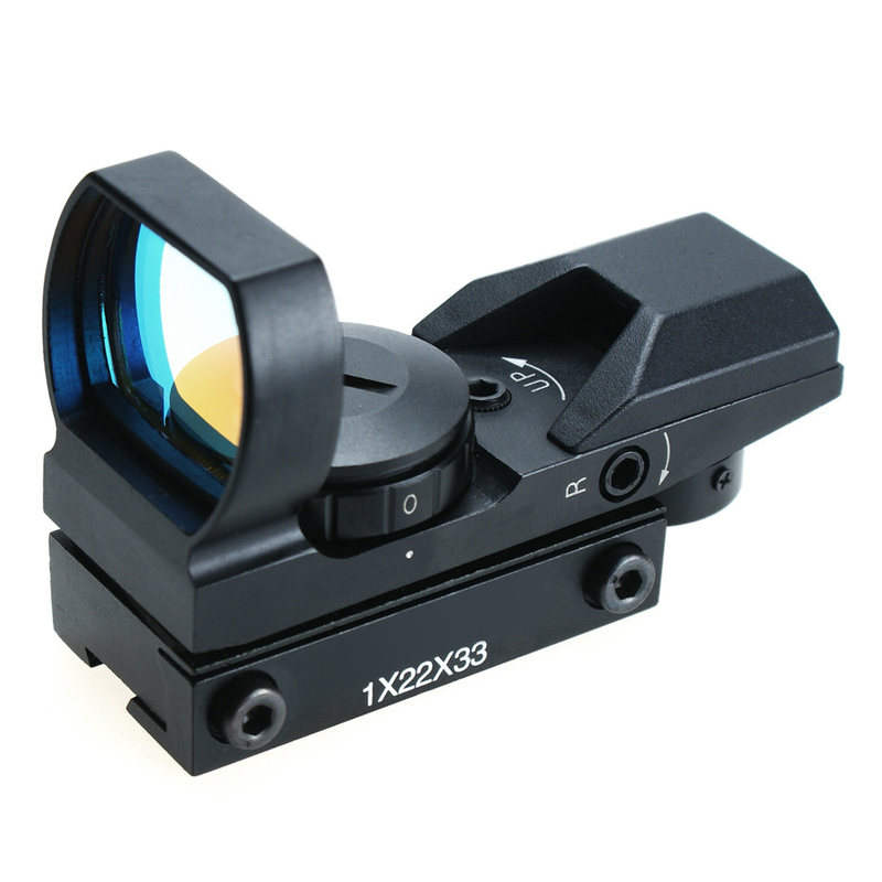 1x22x33 Κόκκινη πράσινη κουκίδα 4 Reticle Reflex Vision Βελτιώστε την ακρίβεια και την ταχύτητα λήψης